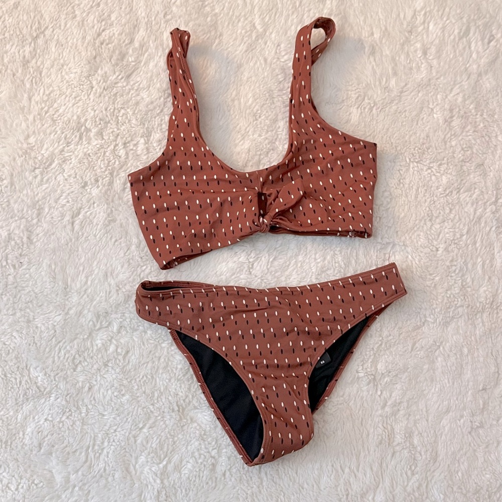 Something Navy Polka Dot Bikini Set